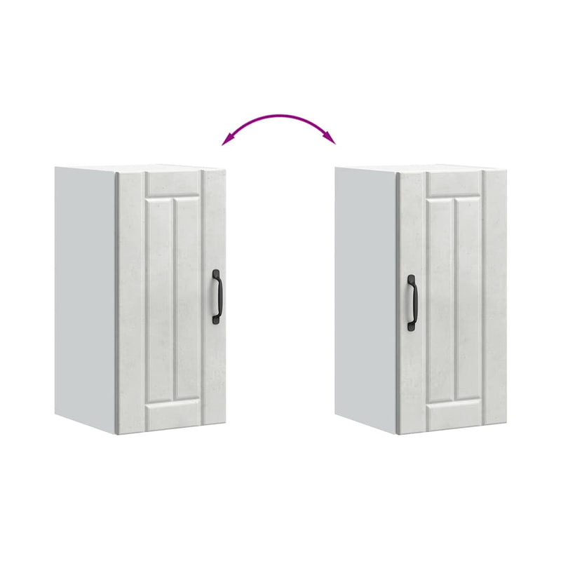 vidaXL konyhai fali szekrény Lucca betonszürke szerelt fa