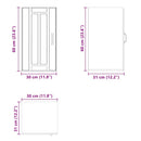 vidaXL konyhai fali szekrény Lucca szürke sonoma szerelt fa