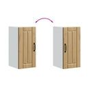 vidaXL konyhai fali szekrény Lucca kézműves tölgy szerelt fa