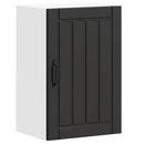 vidaXL Konyhai fali szekrény Lucca fekete szerelt fa