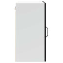 vidaXL Konyhai fali szekrény Lucca fekete szerelt fa