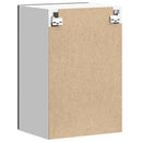 vidaXL Konyhai fali szekrény Lucca fekete szerelt fa