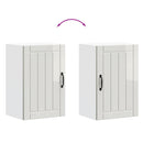 vidaXL konyhai fali szekrény Lucca magasfényű fehér szerelt fa