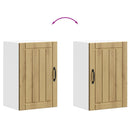 vidaXL konyhai fali szekrény Lucca kézműves tölgy szerelt fa