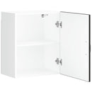 vidaXL Konyhai fali szekrény Lucca fekete szerelt fa