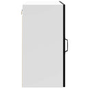 vidaXL Konyhai fali szekrény Lucca fekete szerelt fa