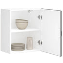 vidaXL Konyhai fali szekrény Lucca fekete szerelt fa