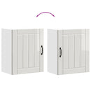 vidaXL konyhai fali szekrény Lucca magasfényű fehér szerelt fa