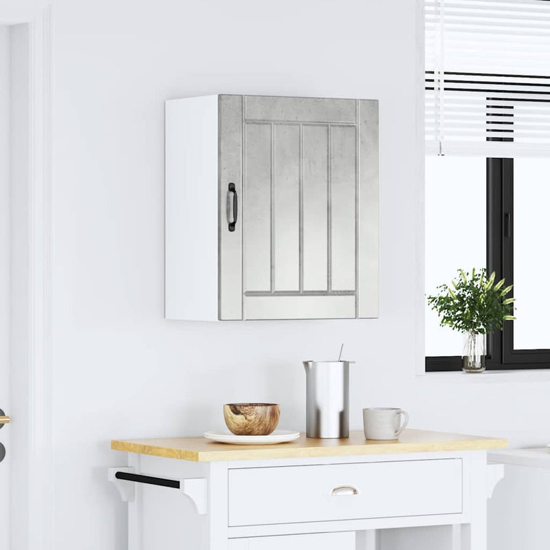 vidaXL konyhai fali szekrény Lucca betonszürke szerelt fa