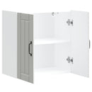 vidaXL konyhai fali szekrény Lucca fehér szerelt fa