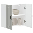 vidaXL konyhai fali szekrény Lucca fehér szerelt fa