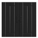 vidaXL Konyhai fali szekrény Lucca fekete szerelt fa