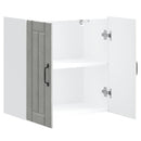 vidaXL konyhai fali szekrény Lucca betonszürke szerelt fa