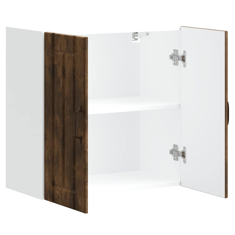 vidaXL konyhai fali szekrény Lucca füstölt tölgy szerelt fa