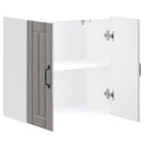 vidaXL konyhai fali szekrény Lucca szürke sonoma szerelt fa