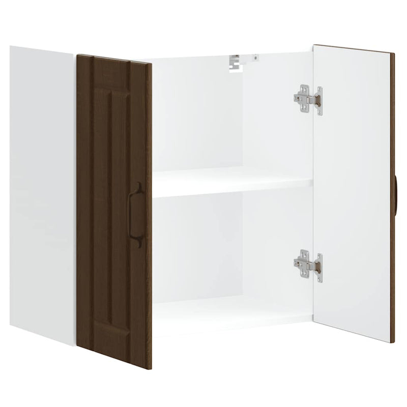 vidaXL konyhai fali szekrény Lucca barna tölgy szerelt fa