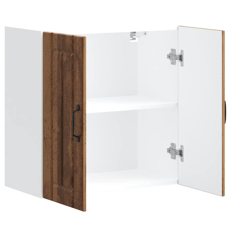 vidaXL konyhai fali szekrény Lucca antik fa szerelt fa