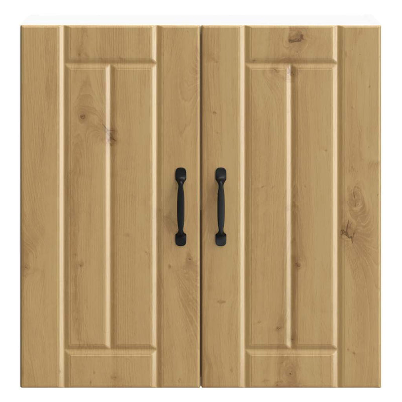 vidaXL konyhai fali szekrény Lucca kézműves tölgy szerelt fa