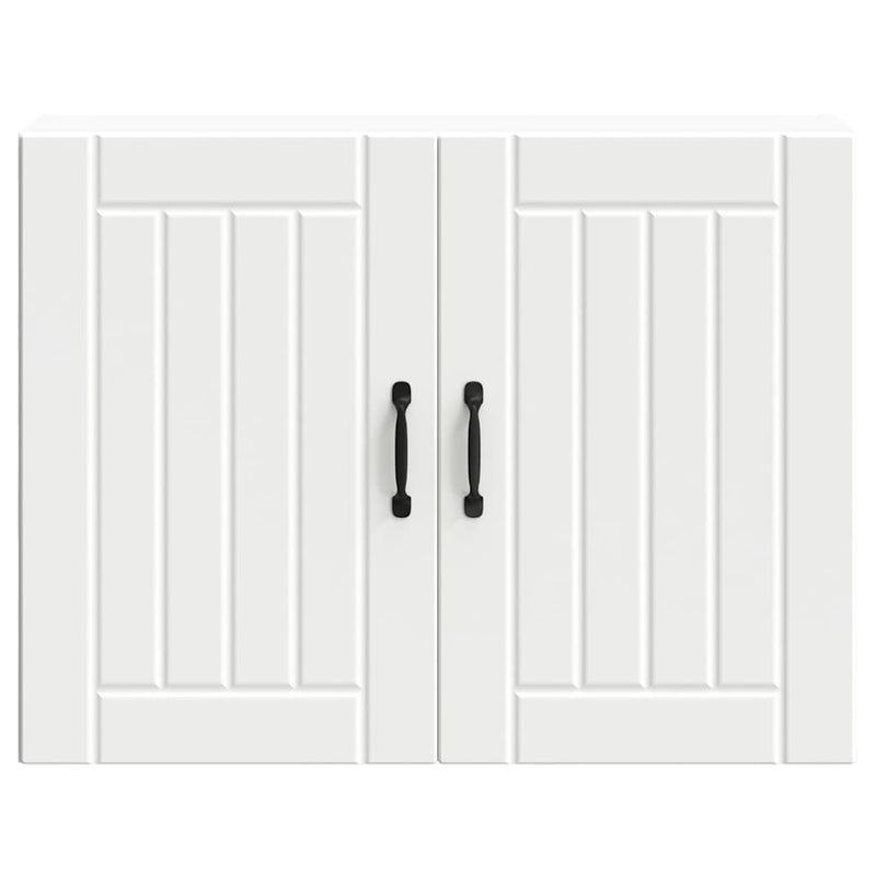 vidaXL konyhai fali szekrény Lucca fehér szerelt fa