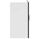 vidaXL Konyhai fali szekrény Lucca fekete szerelt fa