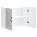 vidaXL konyhai fali szekrény Lucca magasfényű fehér szerelt fa