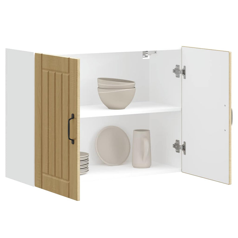 vidaXL konyhai fali szekrény Lucca sonoma tölgy szerelt fa