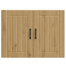 vidaXL konyhai fali szekrény Lucca kézműves tölgy szerelt fa