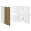 vidaXL konyhai fali szekrény Lucca kézműves tölgy szerelt fa