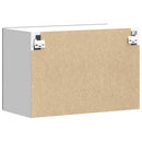 vidaXL Konyhai fali szekrény Lucca fekete szerelt fa