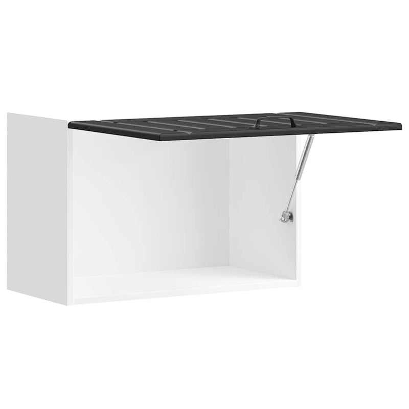 vidaXL Konyhai fali szekrény Lucca fekete szerelt fa