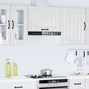 vidaXL konyhai fali szekrény Lucca magasfényű fehér szerelt fa