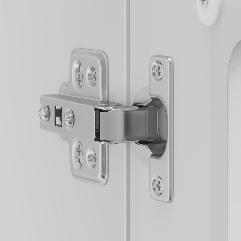 vidaXL Konyhai fali szekrény üvegajtóval Lucca fehér színű műfa