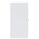 vidaXL Konyhai fali szekrény üvegajtóval Lucca magasfényű fehér színű