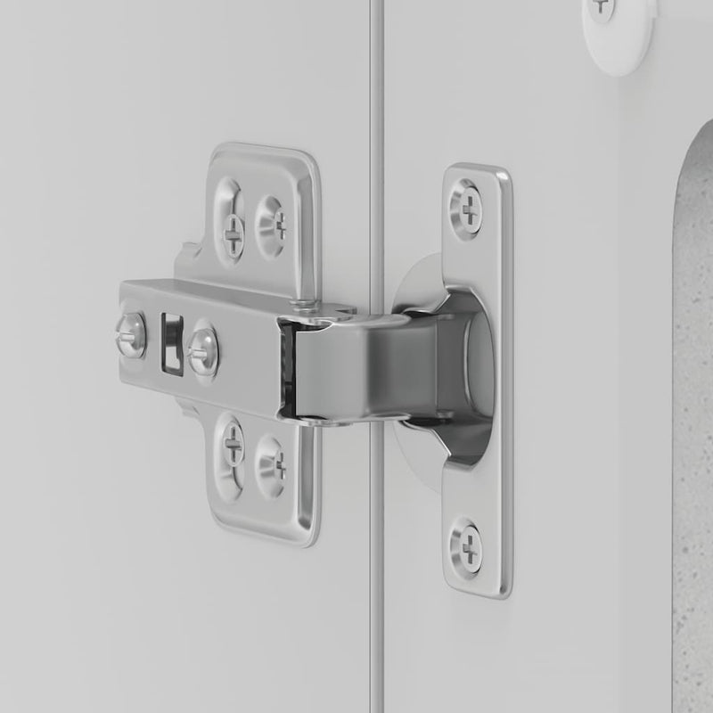 vidaXL Konyhai fali szekrény üvegajtóval Lucca beton szürke műfa