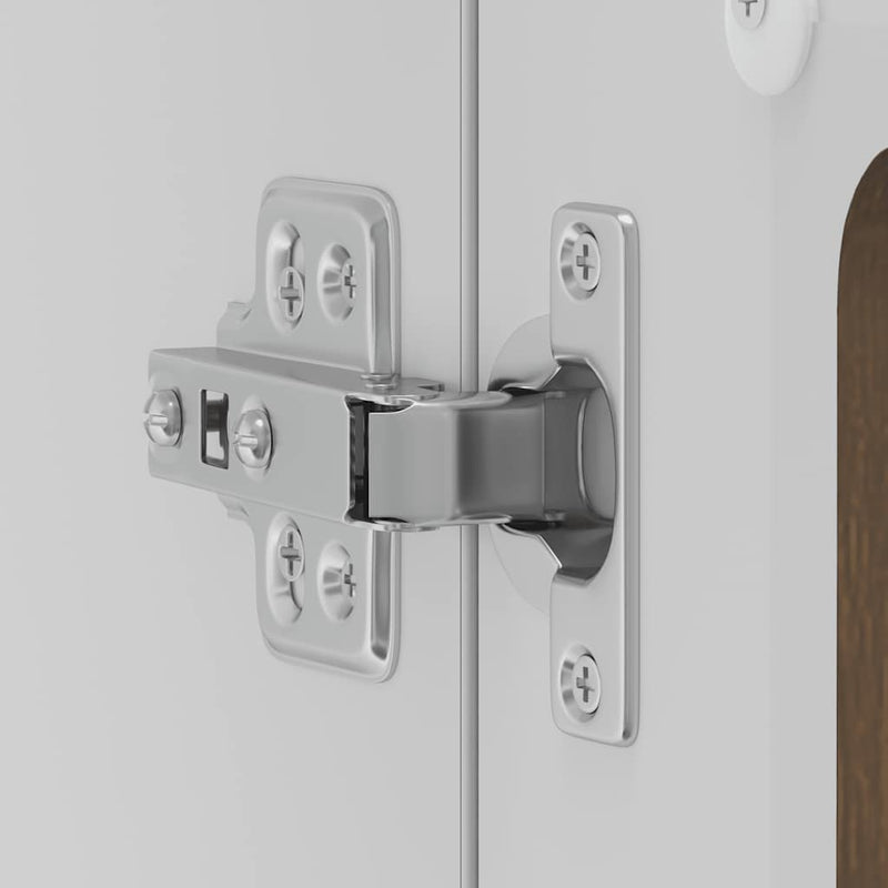 vidaXL Konyhai fali szekrény üvegajtóval Lucca barna tölgy színű műfa