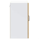 vidaXL konyhai fali szekrény üvegajtóval Lucca kézműves tölgy