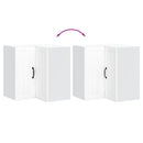 vidaXL Konyhai fali sarokszekrény Lucca fehér színű műfa