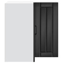 vidaXL Lucca fekete szerelt fa konyhai fali sarokszekrény