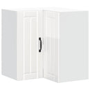 vidaXL Konyhai fali sarokszekrény Lucca magasfényű fehér színű műfa