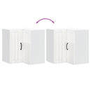 vidaXL Konyhai fali sarokszekrény Lucca magasfényű fehér színű műfa