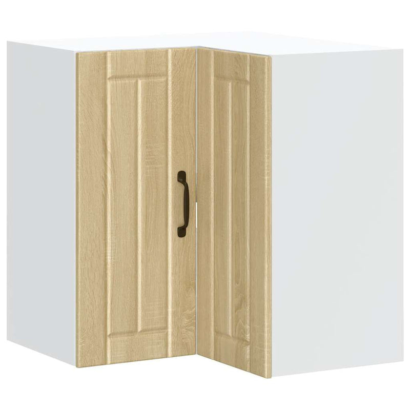 vidaXL Lucca sonoma tölgy színű szerelt fa konyhai fali sarokszekrény
