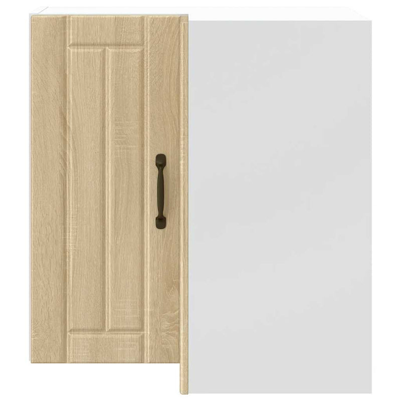 vidaXL Lucca sonoma tölgy színű szerelt fa konyhai fali sarokszekrény