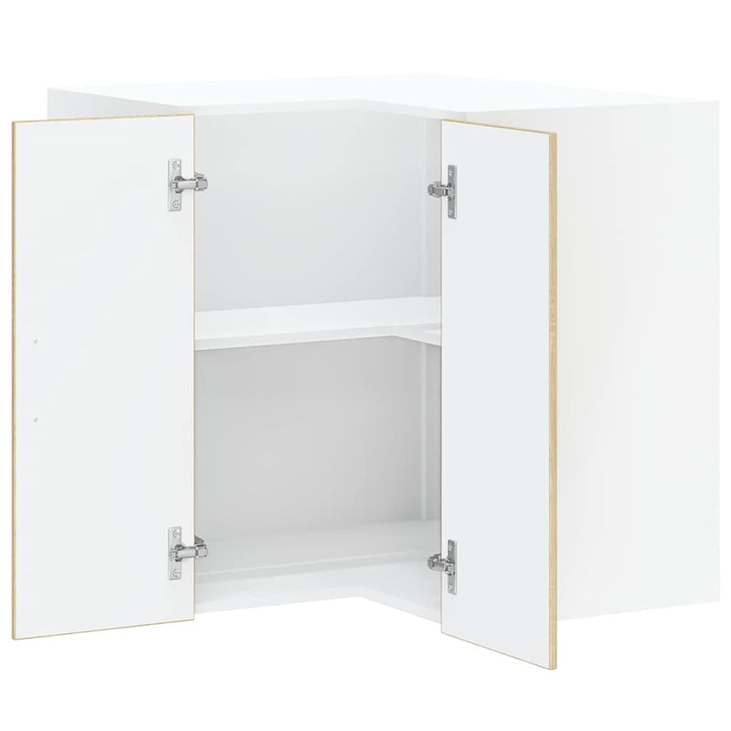 vidaXL Lucca sonoma tölgy színű szerelt fa konyhai fali sarokszekrény