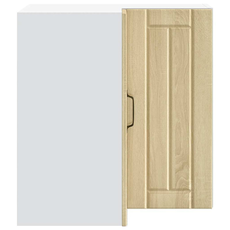 vidaXL Lucca sonoma tölgy színű szerelt fa konyhai fali sarokszekrény
