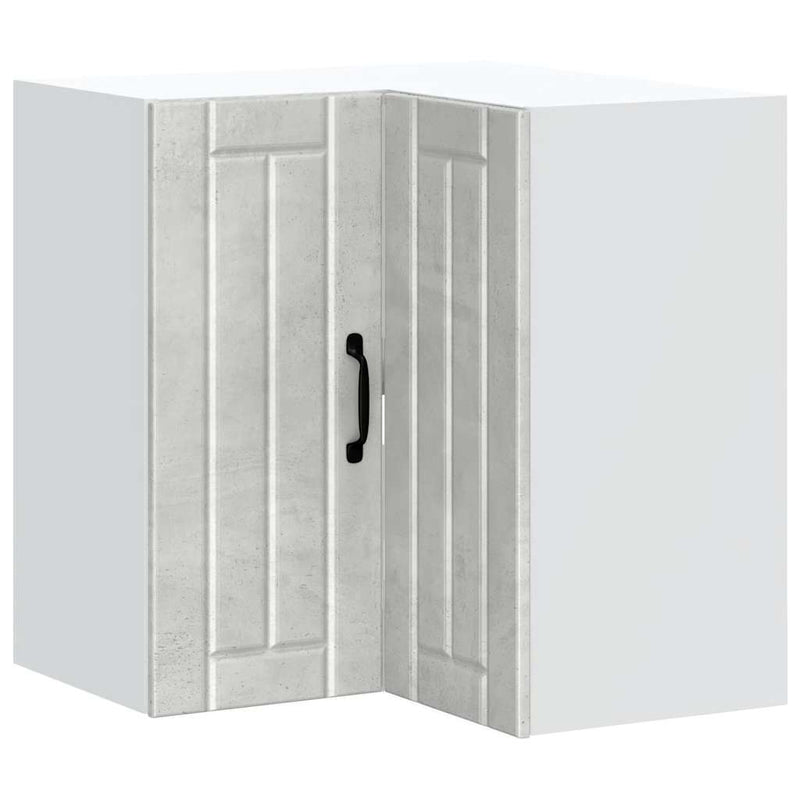 vidaXL Lucca betonszürke szerelt fa konyhai fali sarokszekrény