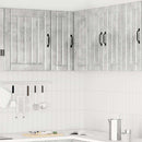 vidaXL Lucca betonszürke szerelt fa konyhai fali sarokszekrény