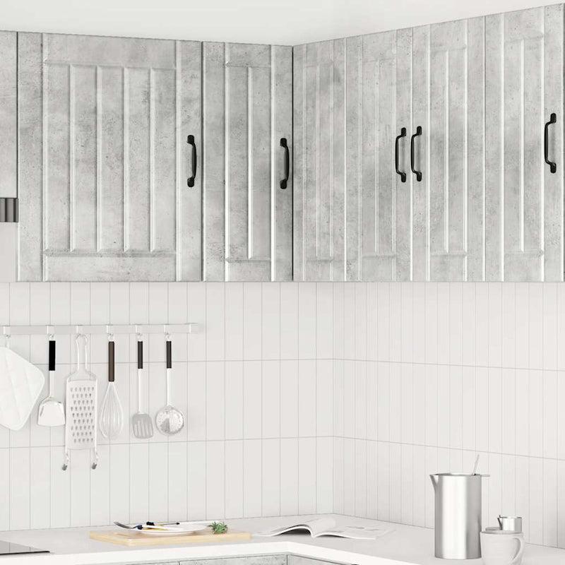 vidaXL Lucca betonszürke szerelt fa konyhai fali sarokszekrény