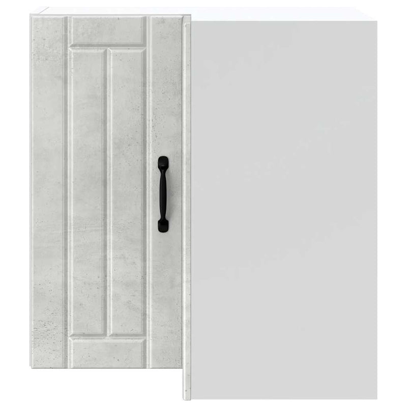 vidaXL Lucca betonszürke szerelt fa konyhai fali sarokszekrény