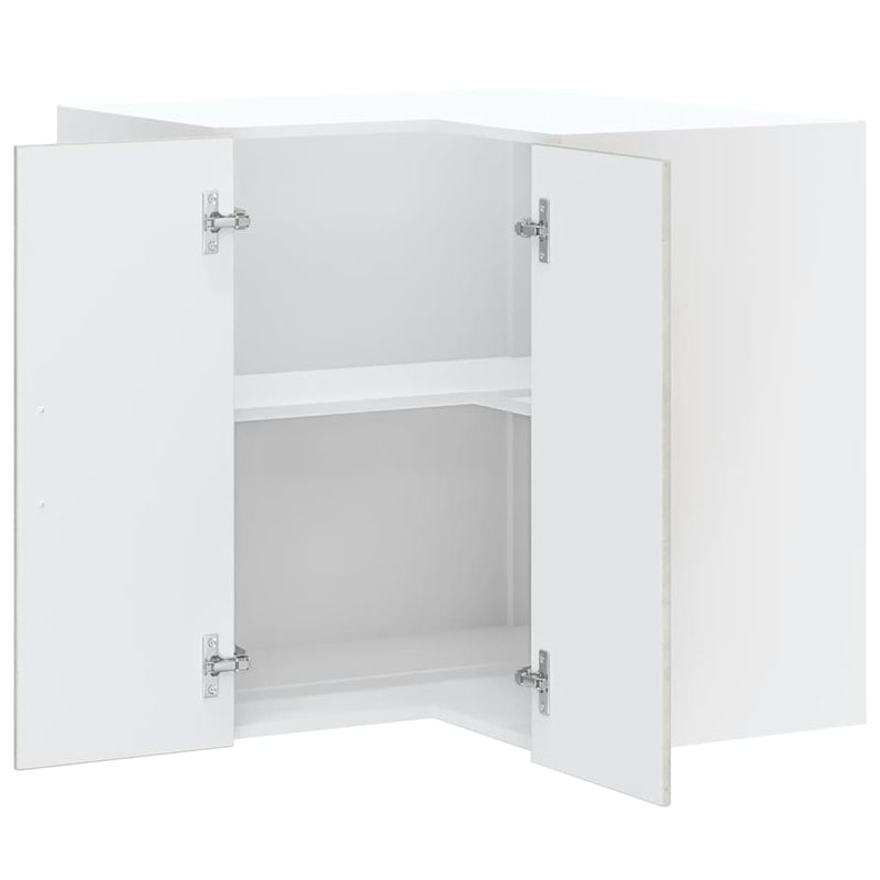 vidaXL Lucca betonszürke szerelt fa konyhai fali sarokszekrény