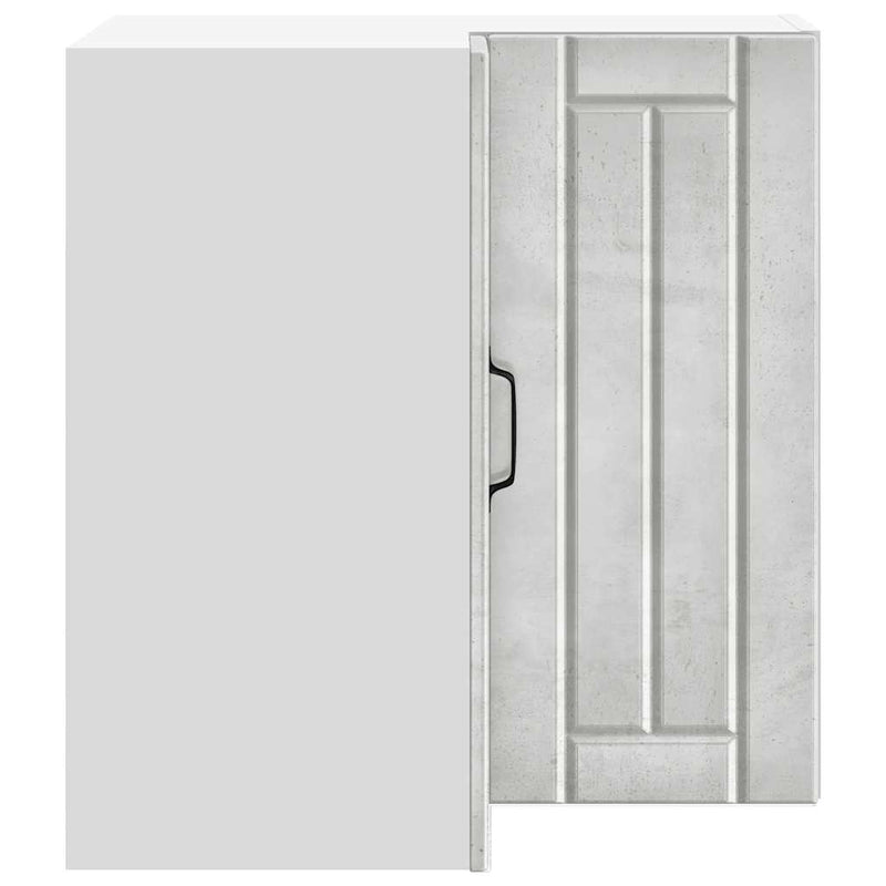 vidaXL Lucca betonszürke szerelt fa konyhai fali sarokszekrény